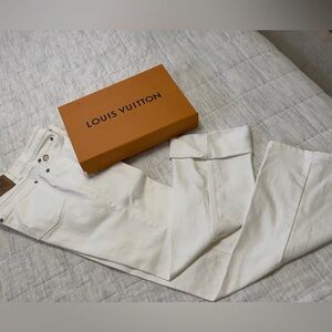Louis Vuitton White Straight-Leg Women’s Jeans